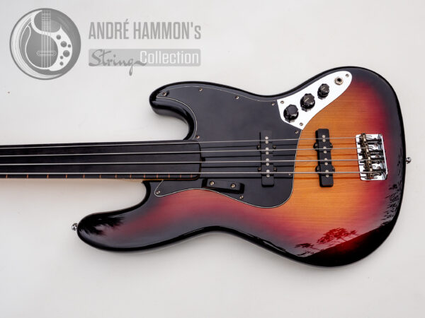 Fender AM Jazz-Bass Sunburst Ebony Fretless 2006
